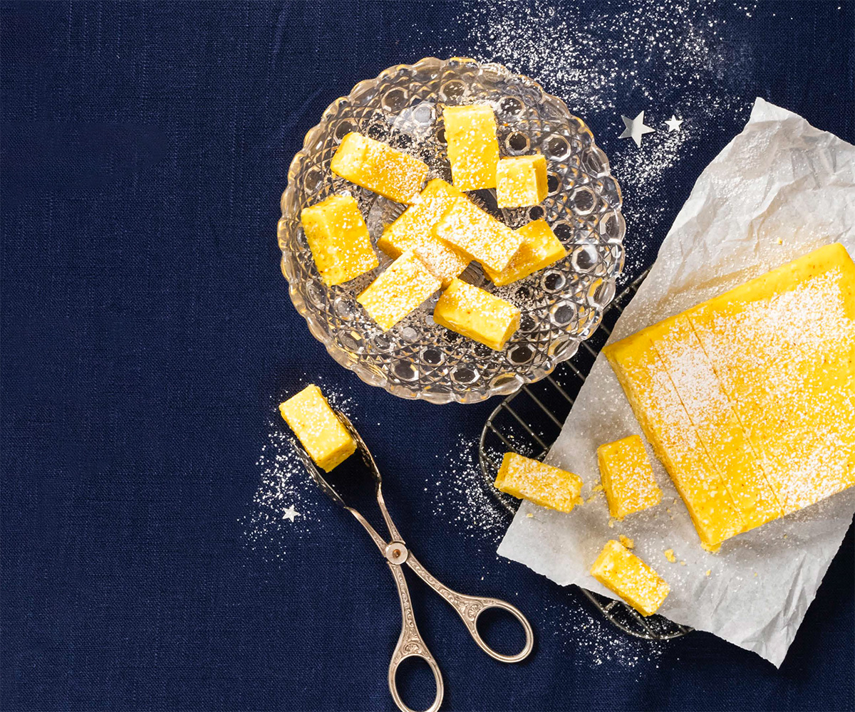 Saffransfudge med potatis